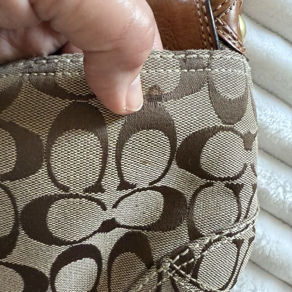 Y2K Coach Handbag No F0773-11441 Great CONDITION. SEE PICTURES!! Brown 10” X 7” - Picture 13 of 13